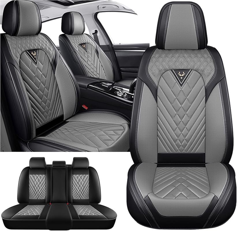 Waterproof Nappa Leather Seat Covers for Toyota Camry 2000-2026, Comfo