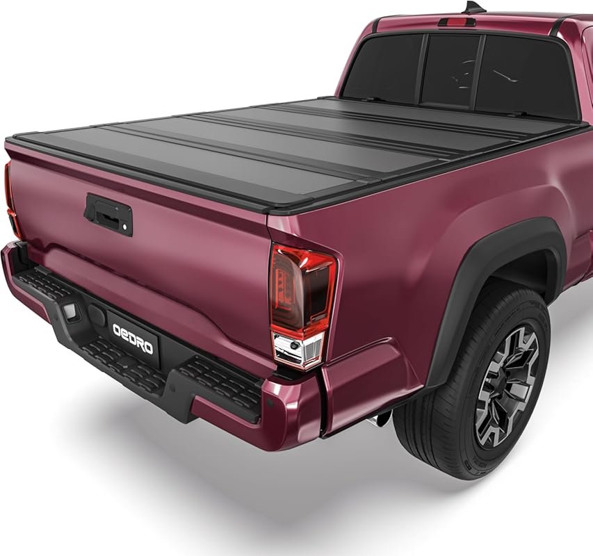 OEDRO Hard Quad-Fold Tonneau Cover for 2016-2023 Toyota Tacoma 5-Foot