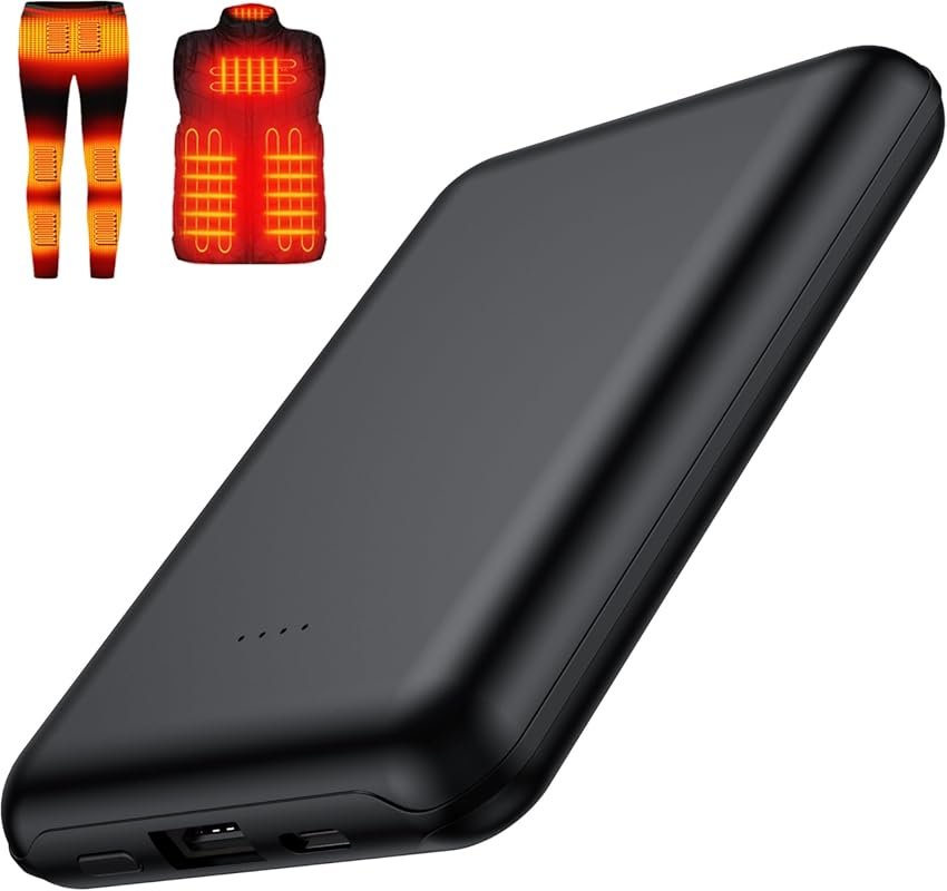 10000mah 5V 2A Battery Pack for Heated Vest Heated Jacket Rechargeable