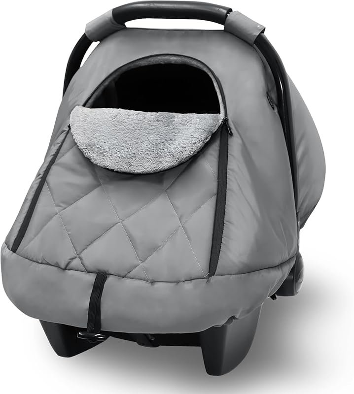 Hooyax Winter Baby Car Seat Cover with Thermal Fleece Lining and Air V