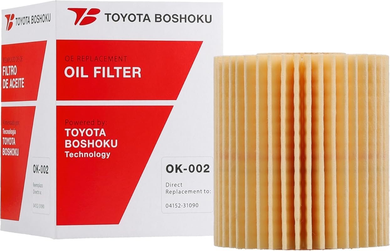 Toyota Boshoku 04152-31090 Oil Filter for 2010 Camry 2.5L Engine and C