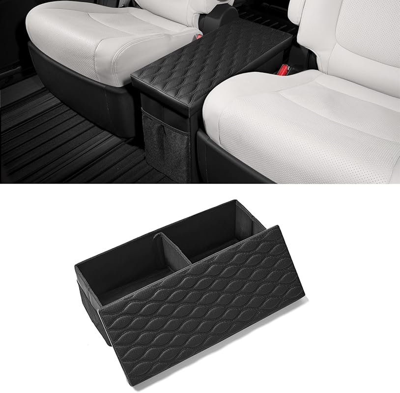 Car Seat Organizer for 2020-2026 Kia Telluride – Black Console Storage