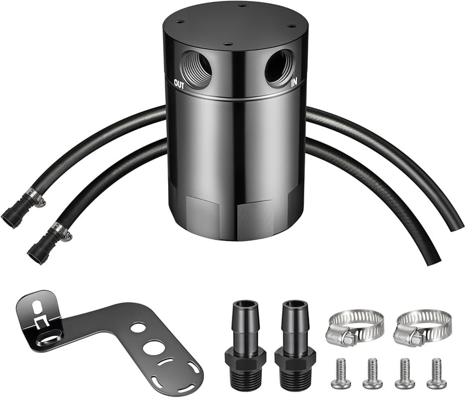 Aluminum Oil Catch Can Kit for Chevrolet Camaro SS 6.2L Manual Transmi