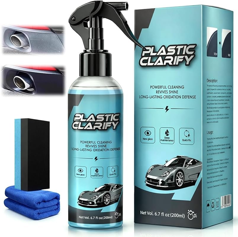 Car Plastic and Trim Restorer for Refreshing Faded Plastic, Leather, V