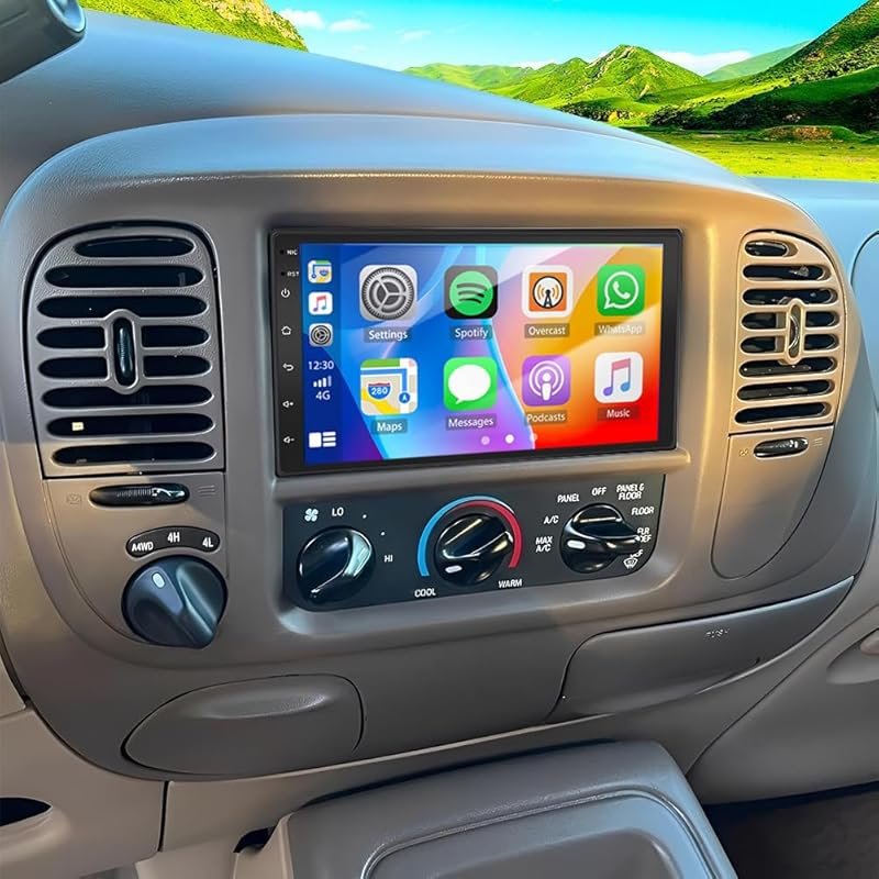 7-inch Android 13 double DIN upgrade for Ford Expedition 1998-2002 wit