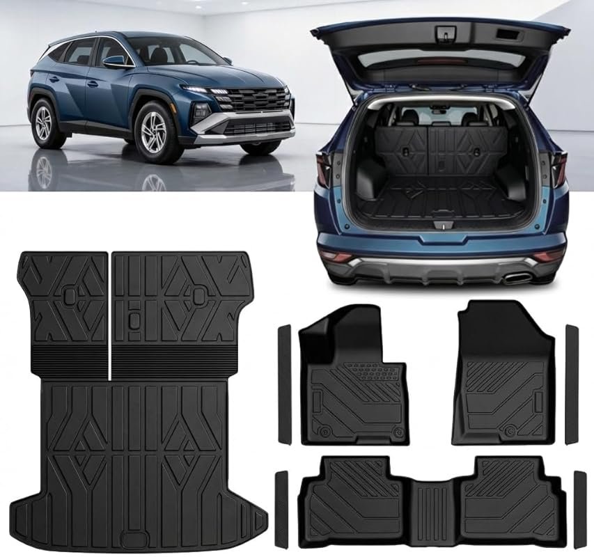 Custom-fit all-weather floor mats and cargo liner for 2022–2026 Hyunda