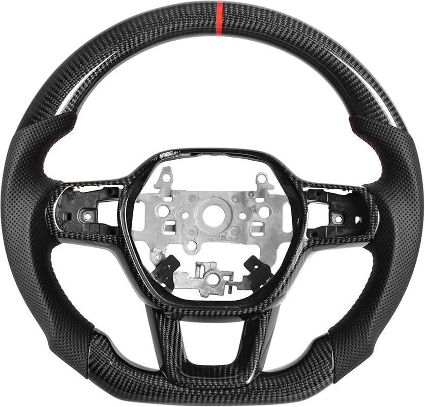 Carbon Fiber Steering Wheel for 2022-2024 Honda Civic 11th Gen with Na