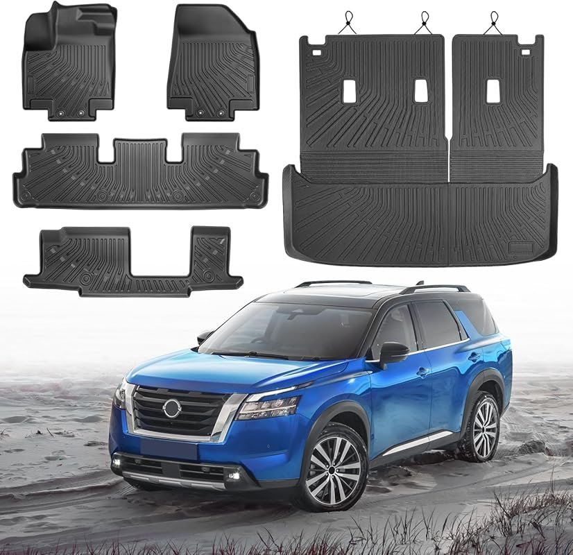 Cartist All-Weather Floor Mats and Cargo Liner for 2022 Nissan Pathfin