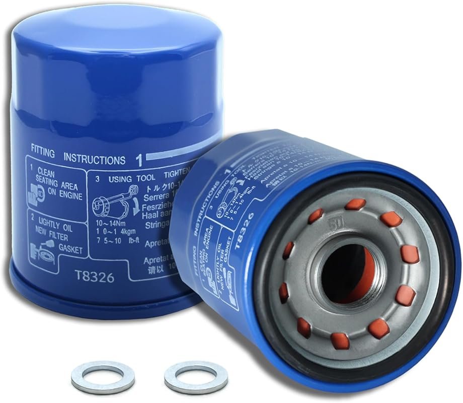 CMDOCK 15400-PLM-A02 Oil Filter 2-Pack + Washers, Upgraded for Honda A
