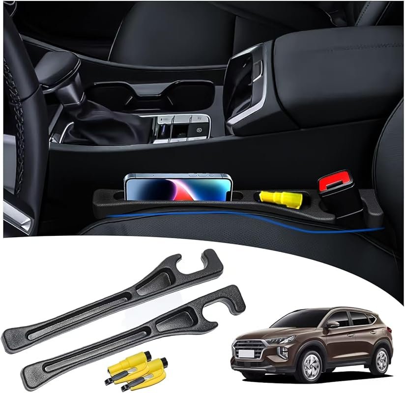 Hyundai Tucson Seat Gap Filler, No Drop Seat Guards with Emergency Key