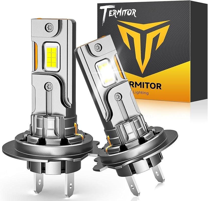 Best H7 LED headlight bulb with bright 6500K cool white light, direct 