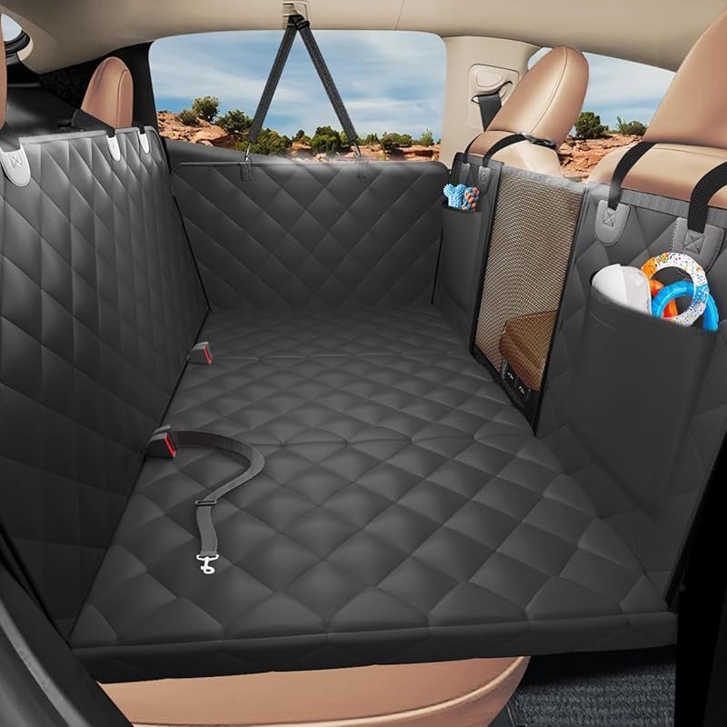 Upgraded Egg Crate Foam Dog Car Seat Cover, Sturdy and Waterproof for 