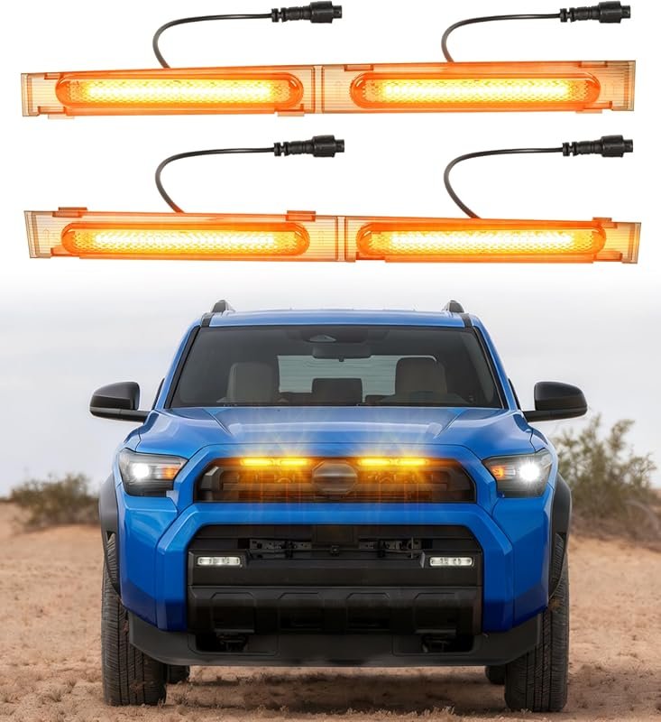 Amber LED Grill Lights for 2025-2026 Toyota 4Runner 6th Gen SR5 Model