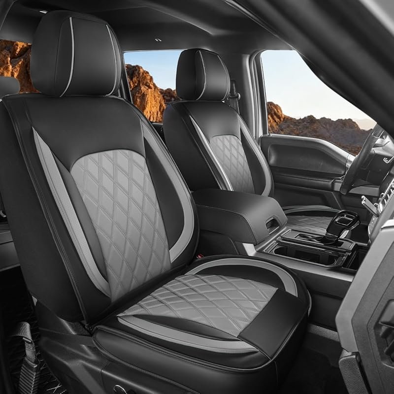 Waterproof Faux Leather Seat Covers for 2009-2025 Ford F-150 SuperCrew