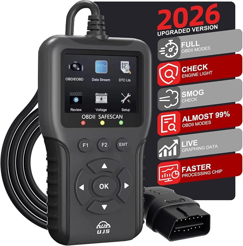2026 Enhanced Universal OBD2 Scanner - Read 45000+ Codes, Live Data, I