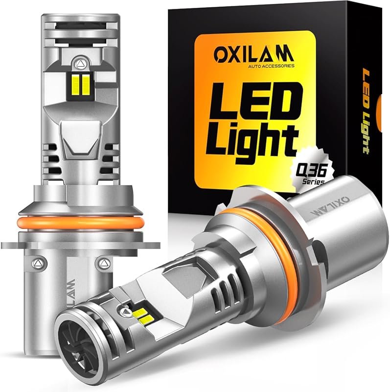 OXILAM 9004 LED Bulbs: 40000LM, 900% Brighter, 6500K Cool White, IP68,