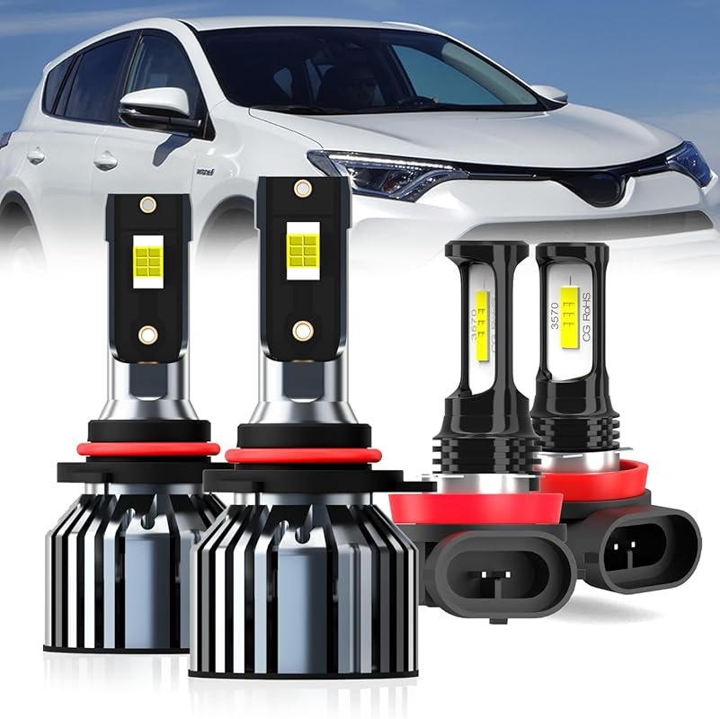 Toyota RAV4 2016-2019 Headlight Bulb Combo: 9012 High/Low Beam and H11