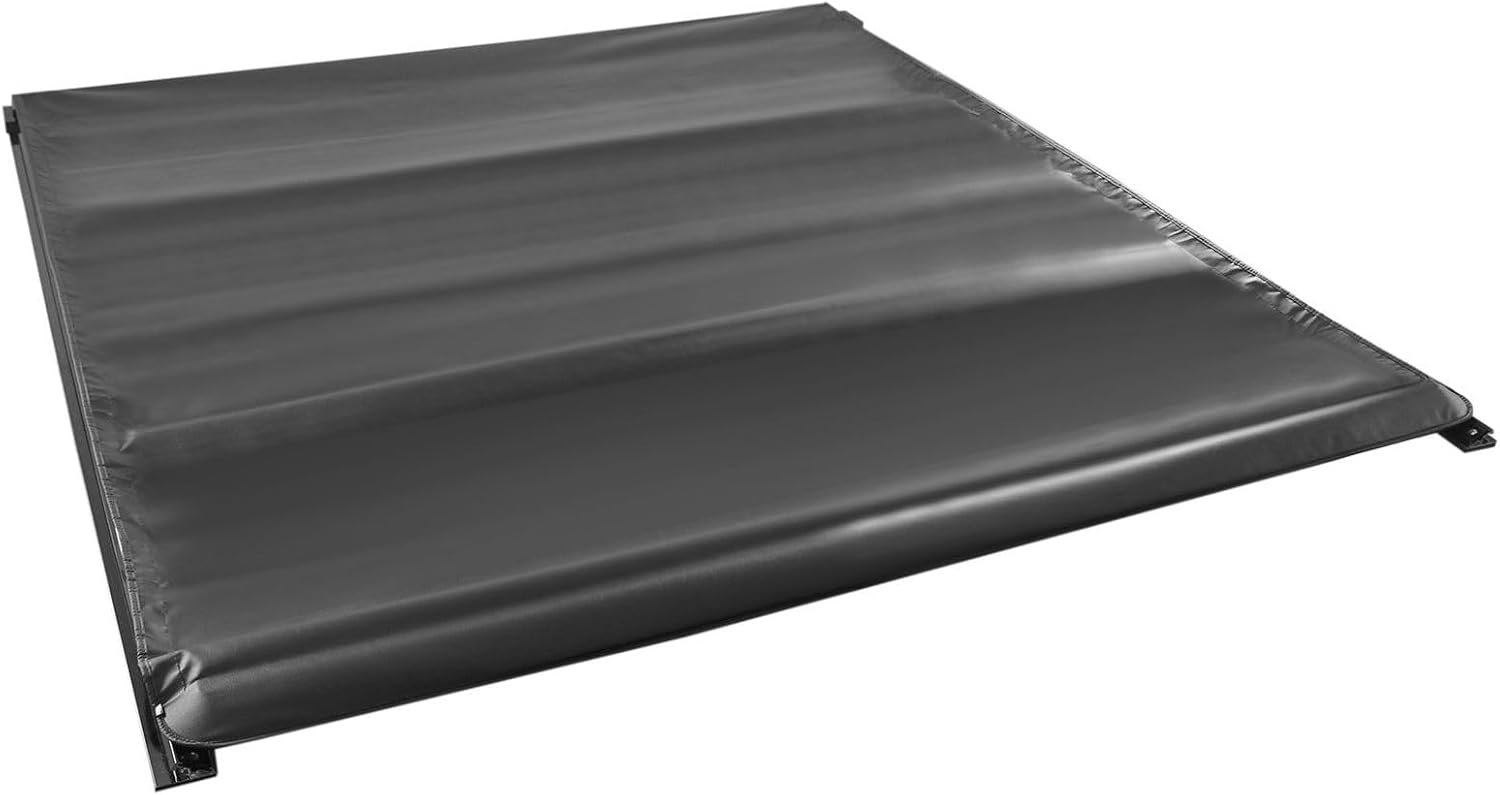 MANCHE 6Ft Soft Rollup Tonneau Cover Track Bracket Truck Bed Rear Uppe