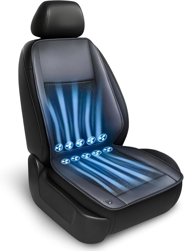 Cooling Car Seat Cover with 10 Turbo Fans and Wireless Remote Control 