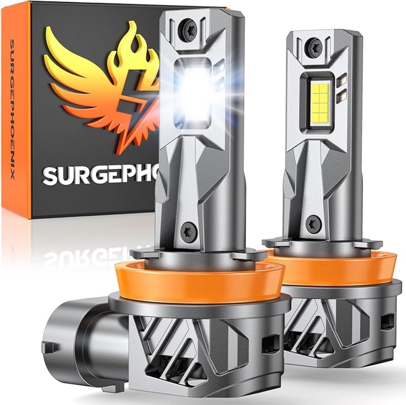 H11 LED Bulb with 60,000LM Brightness and a 1:1 Mini Size for Off-Road