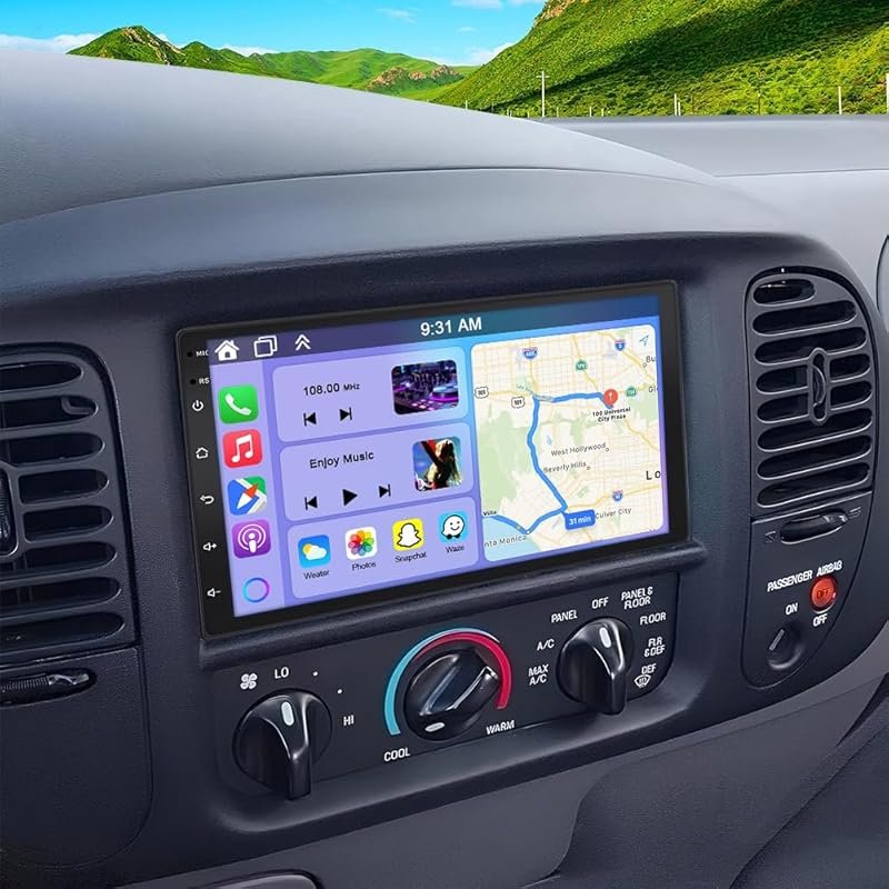 Android 14 Car Stereo for 1997-2004 Ford F150 with 7-Inch IPS Touchscr