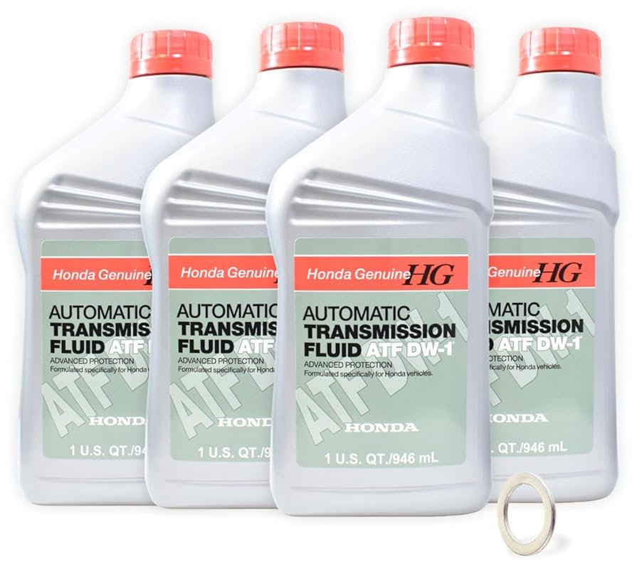 Honda Genuine ATF DW-1 Automatic Transmission Fluid – 4 Quarts with Dr
