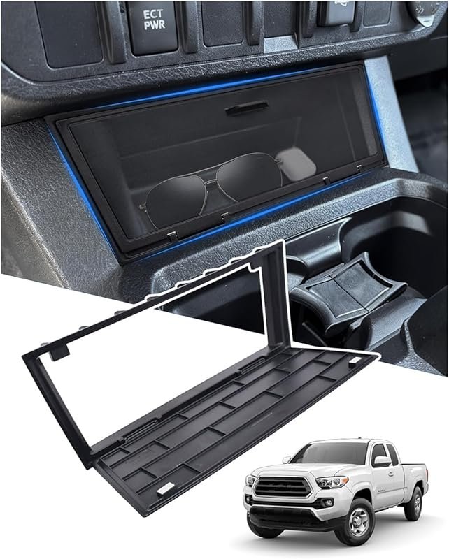 Center Console Hidden Storage Cover for 2016-2023 Toyota Tacoma, Compa