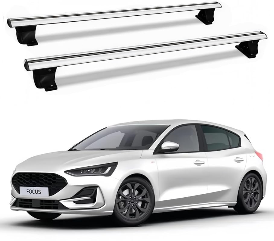 Aluminum Anti-Theft Cross Bars for Ford Focus 2004-2025 Without Side R