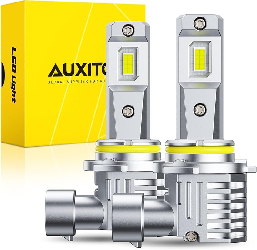 AUXITO 9005 LED Headlight Bulbs: 30,000LM Fanless Cool White Plug-and-