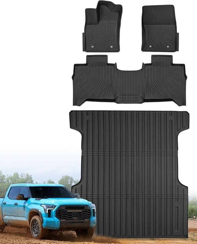 Floor Mat 5.5 FT Truck Bed Liner for Toyota Tundra Crew Max Cab 2022 2