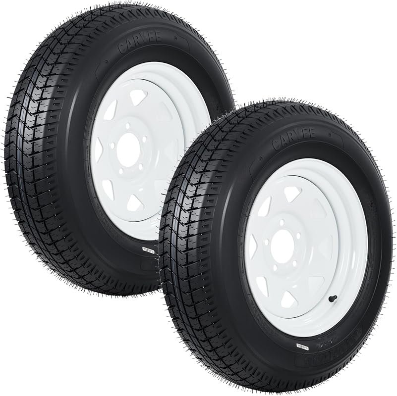 ST205/75D15 Trailer Tire and Wheel Assembly Heavy-Duty Load Range C 6P
