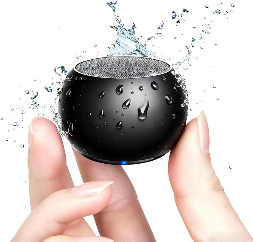 Portable Mini Bluetooth Speaker with Stereo Sound, Deep Bass, IP7 Wate
