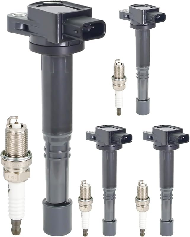 Ignition Coil UF311 and Double Iridium Spark Plug for Honda Element 20