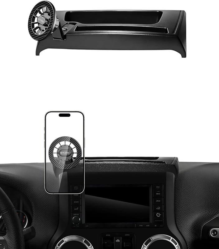 SKYLOTEC Magnetic Dash Phone Mount for Jeep Wrangler JK JKU 2011-2018,