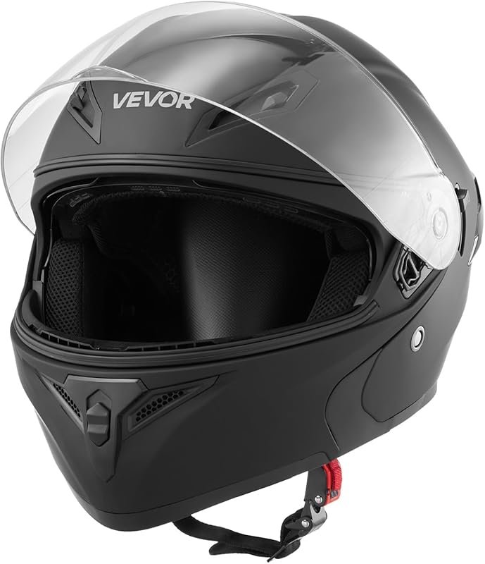 VEVOR Motocross Dirt Bike Helmet with Large Clear Visor, DOT Approved 