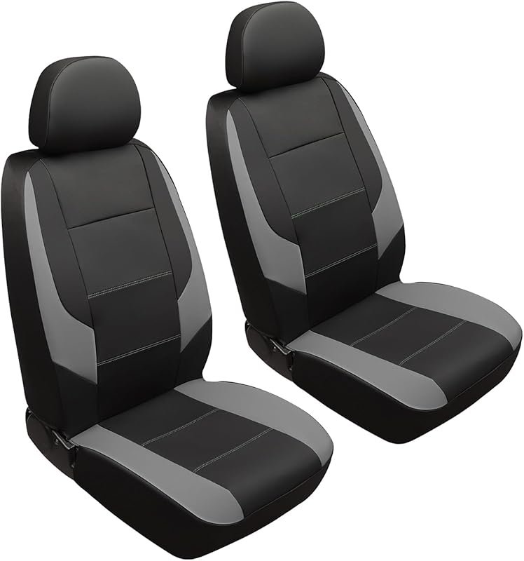 GIANT PANDA Faux Leather Bucket Seat Covers for Ford Escape, Explorer,