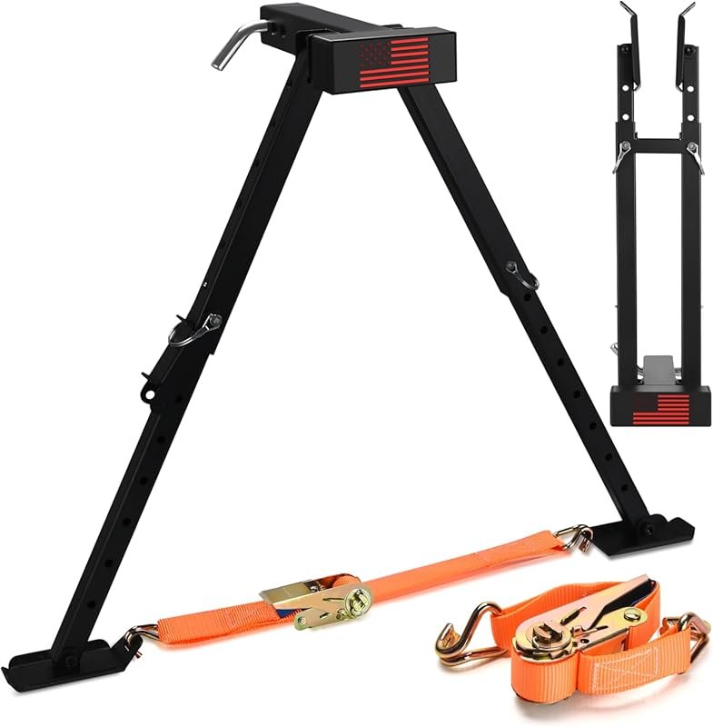 GADFISH RV Hitch Mount Stabilizer with Adjustable Height and Foldable 