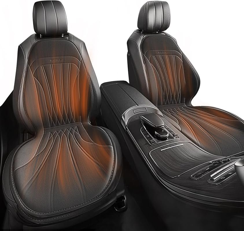 Kwak's Universal Heated Seat Cover with 2 Warmth Settings for Cars SUV