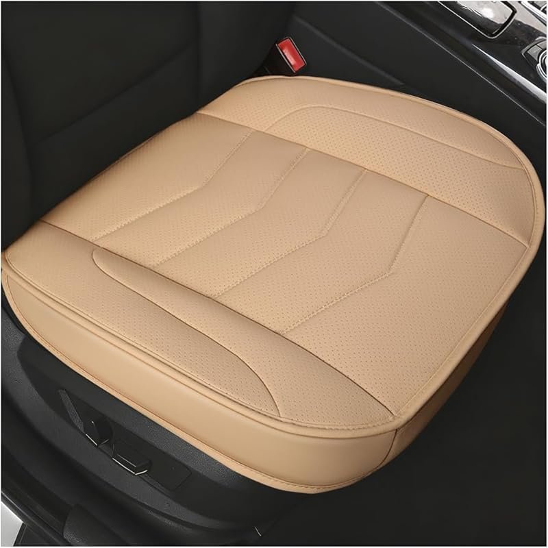 Universal Leather Breathable Car Seat Cushion with Storage Pocket for 