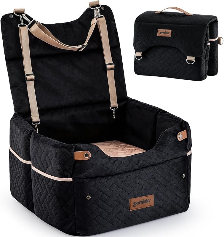 Elevated Dog Car Seat for Medium Dogs with 3 Adjustable Heights, Cooli