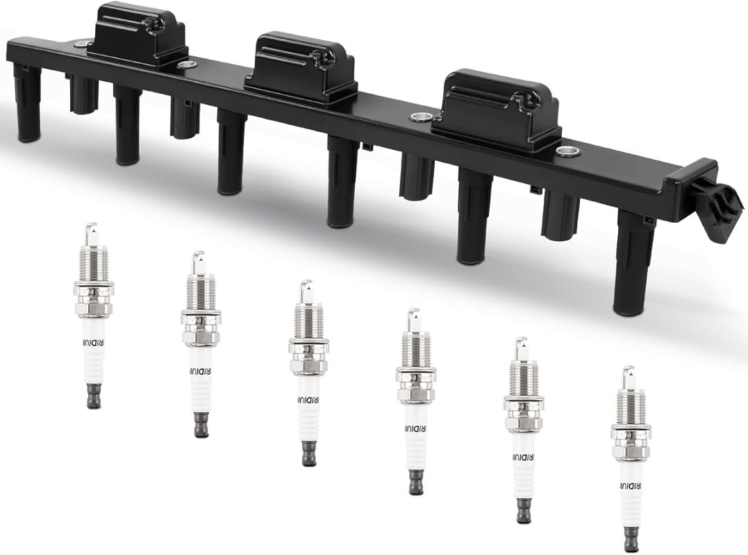 UF296 Ignition Coil and Iridium Spark Plugs for Jeep Grand Cherokee (2