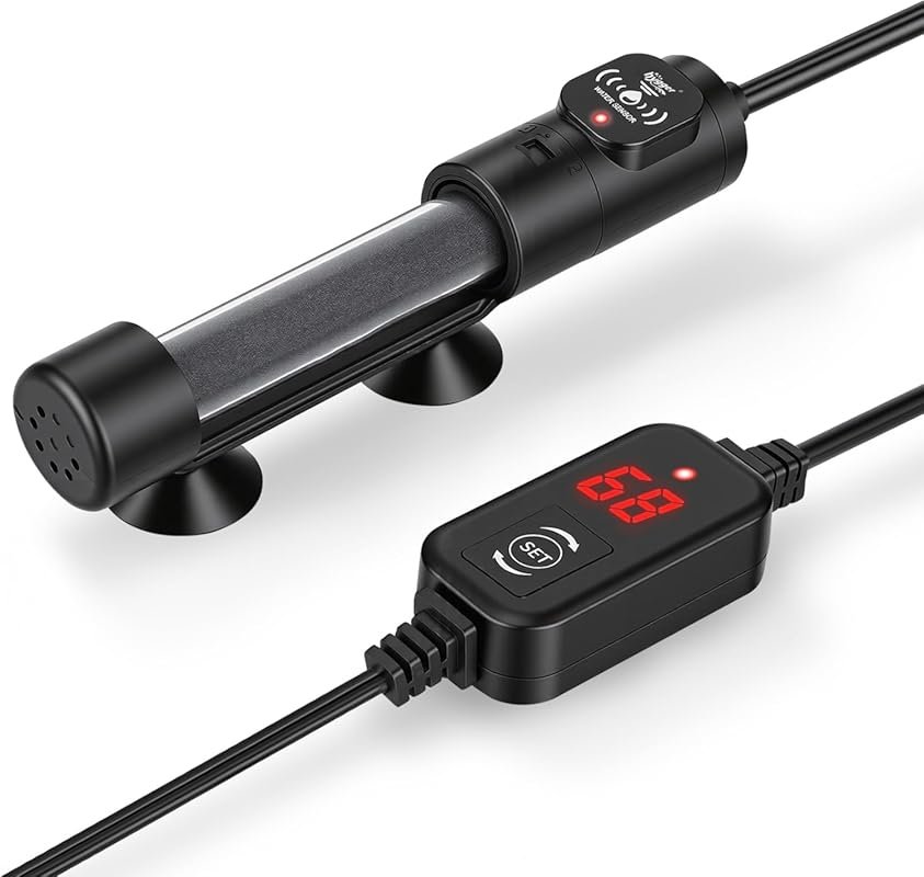 hygger 50W Submersible Aquarium Heater with Digital Controller for 5-1