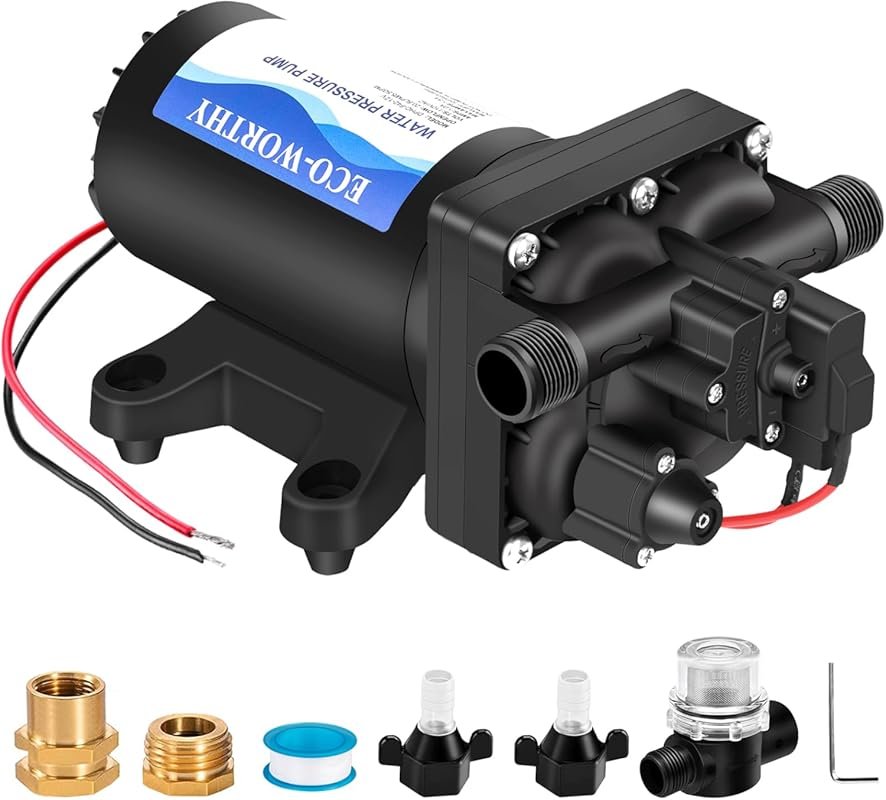 ECO-WORTHY 12V Diaphragm Water Pump for RV and Garden Irrigation, 5.5 