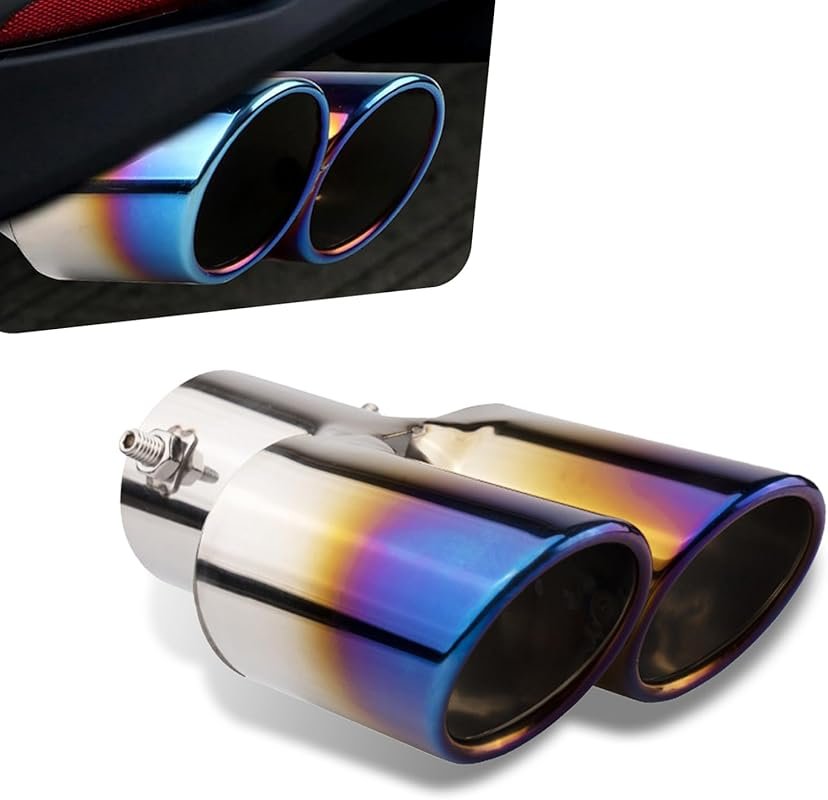 Stainless Steel Dual Outlet Exhaust Tips, 2.5