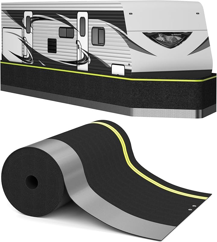 Insulated RV Skirting Kit for Winter with Lock Cable Fits Most Travel