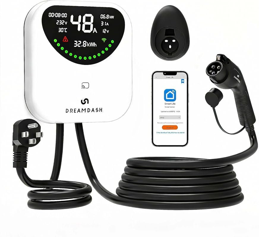 Fast Level 2 EV Charger 48 Amp,25ft Cable ETL Certified,240V NEMA 14