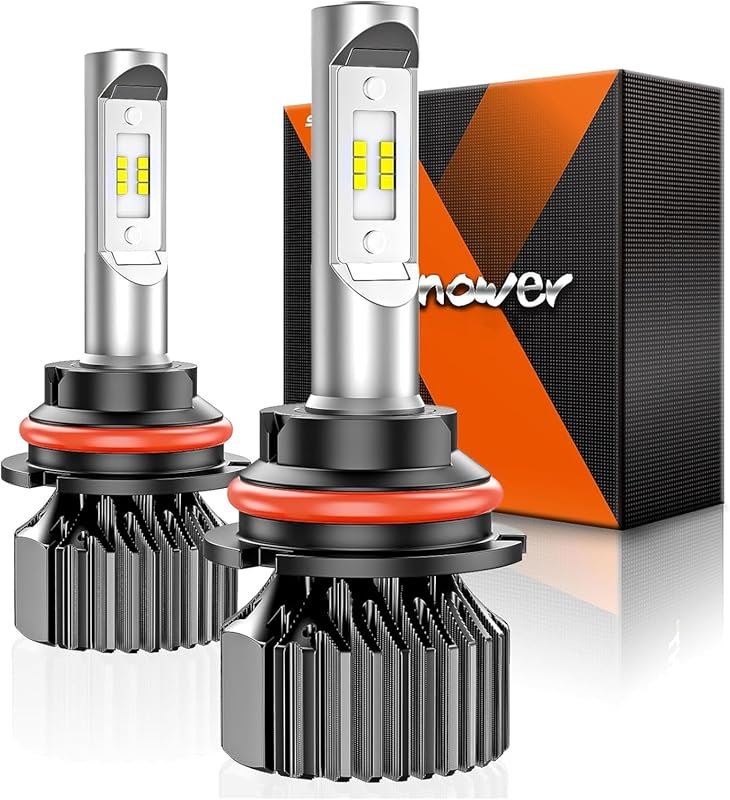9007/HB5 LED Light Bulbs for Powersports and Driving Use with Plug and