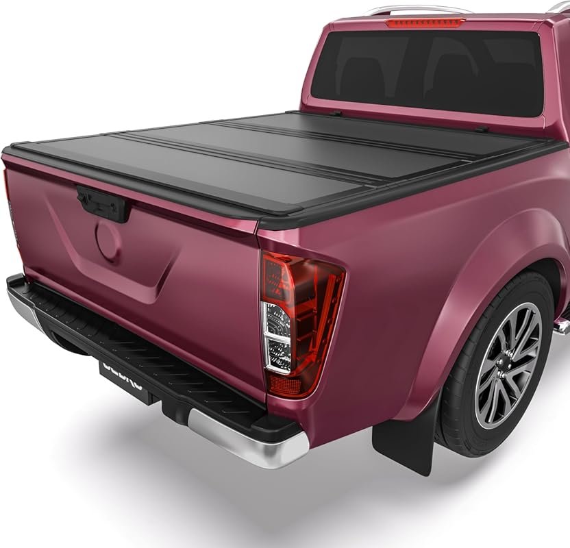 Low-Profile Hard Tri-Fold Tonneau Cover for Nissan Frontier 2022-2026 