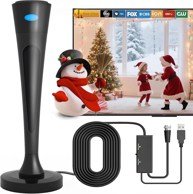TV Antenna Indoor for Local Channels, 2026 Long Range Antenna for Smar