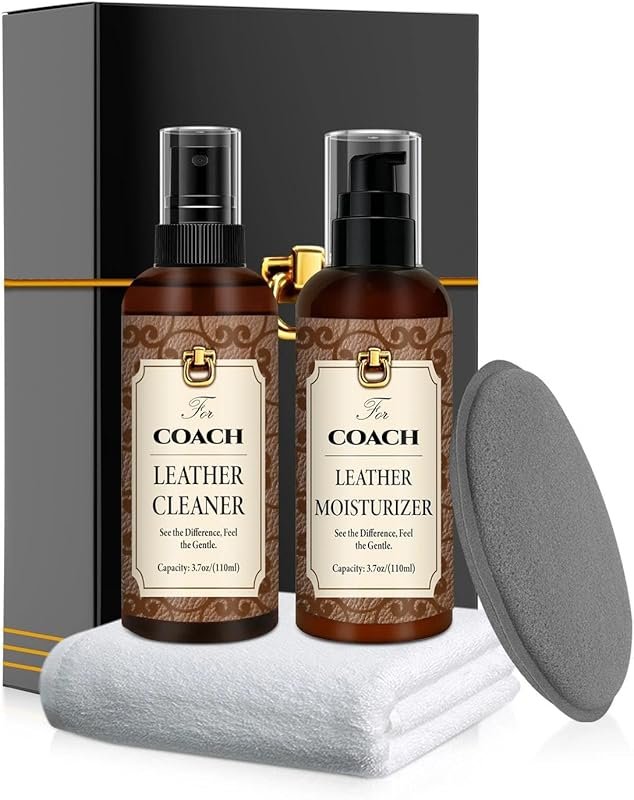 Leather Cleaner & Moisturizer Set for Coach and Luxury Brands – Powerf